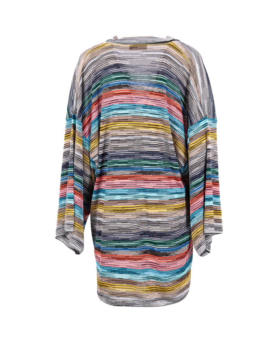 shop MISSONI  Cardigan: Missoni cardigan fantasia multicolor.
Maniche larghe.
2 tasche laterali.
Glitter.
Fantasia a righe.
Composizione: 90% Viscosa, 10% fibra metalizzata.
Made in Italy.. DS24WM09 BK038M-SM9EW number 6510299